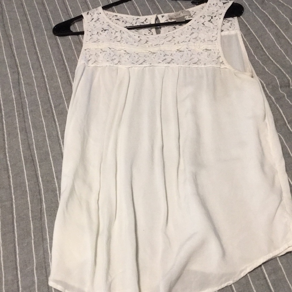 Loft cream boho top